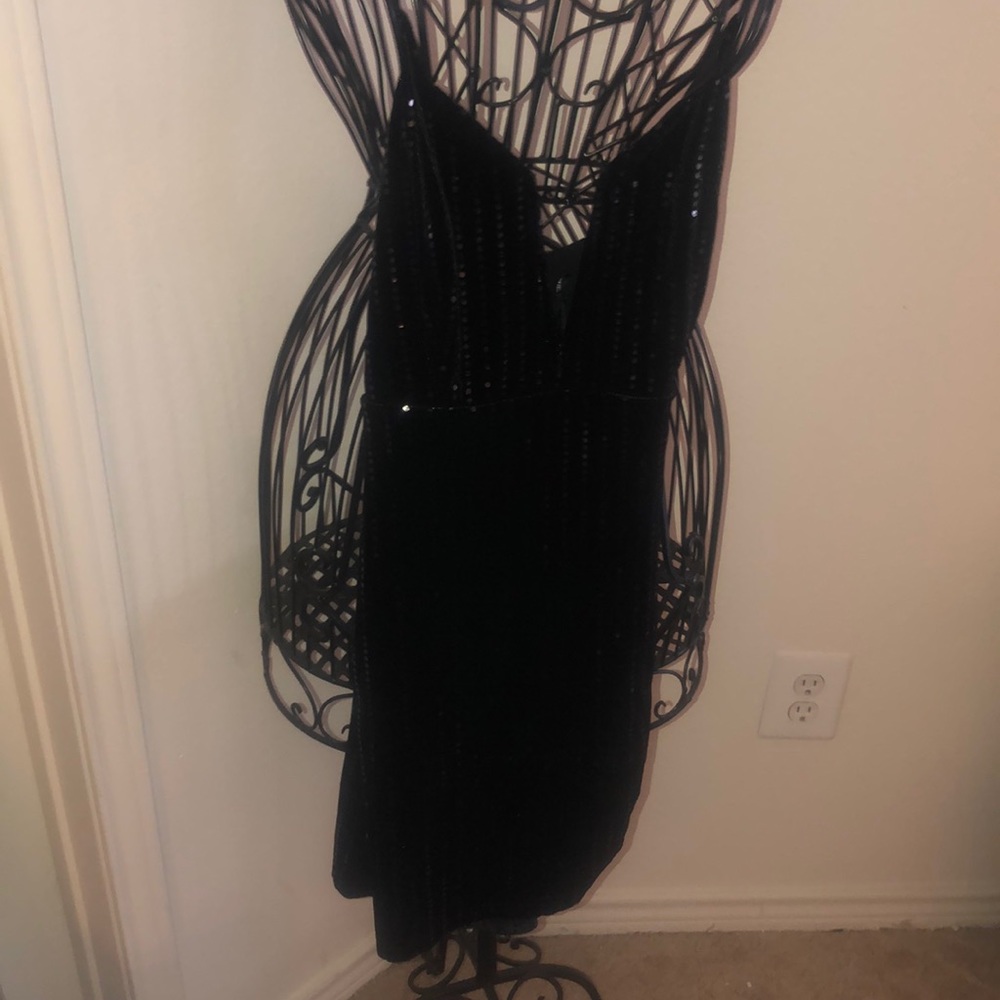 Shimmering black dress